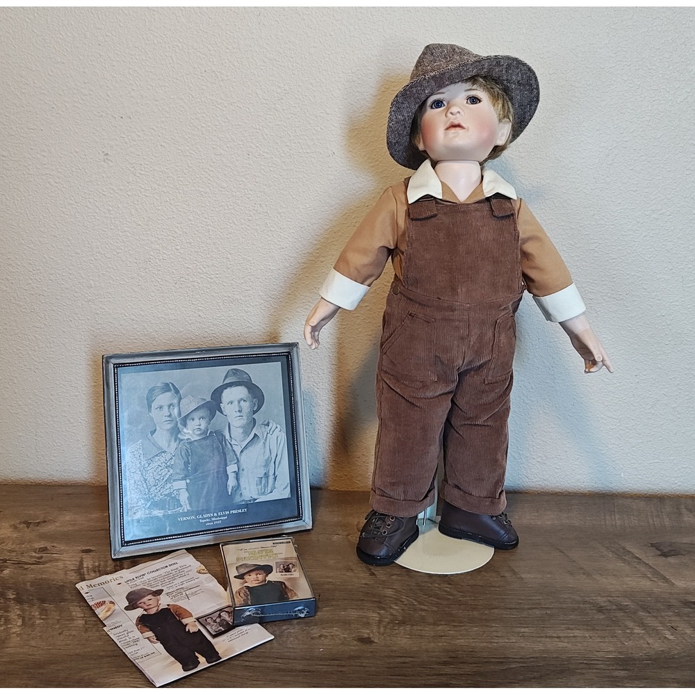 Danbury Mint Little Elvis Collector Doll 19" Porcelain Phyllis Seidl Sealed Tape
